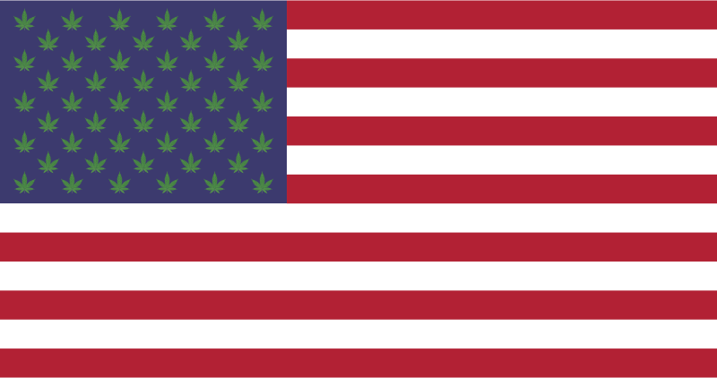 Marijuana US Flag