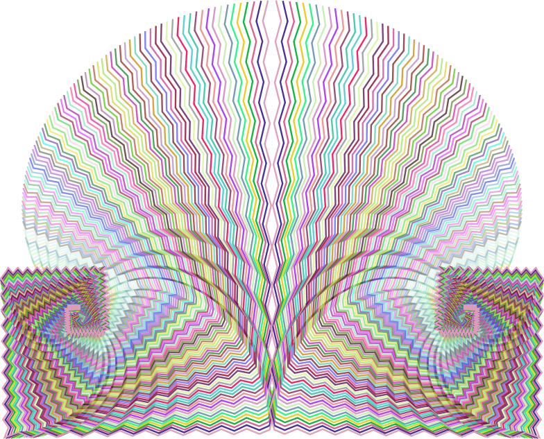 Prismatic Abstract Line Art Design 3