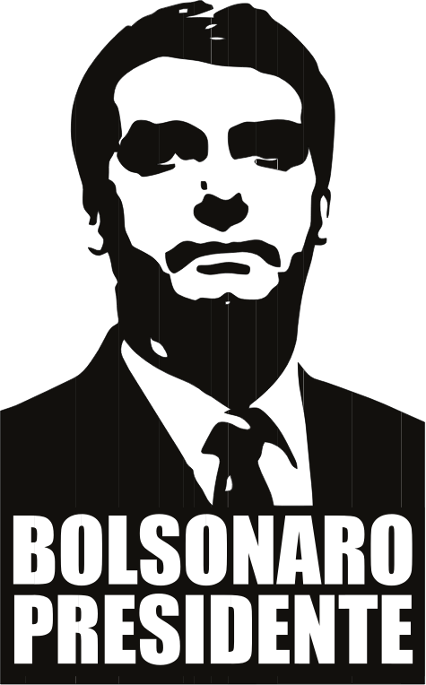 Estampa para camiseta Jair Bolsonaro Presidente 2018