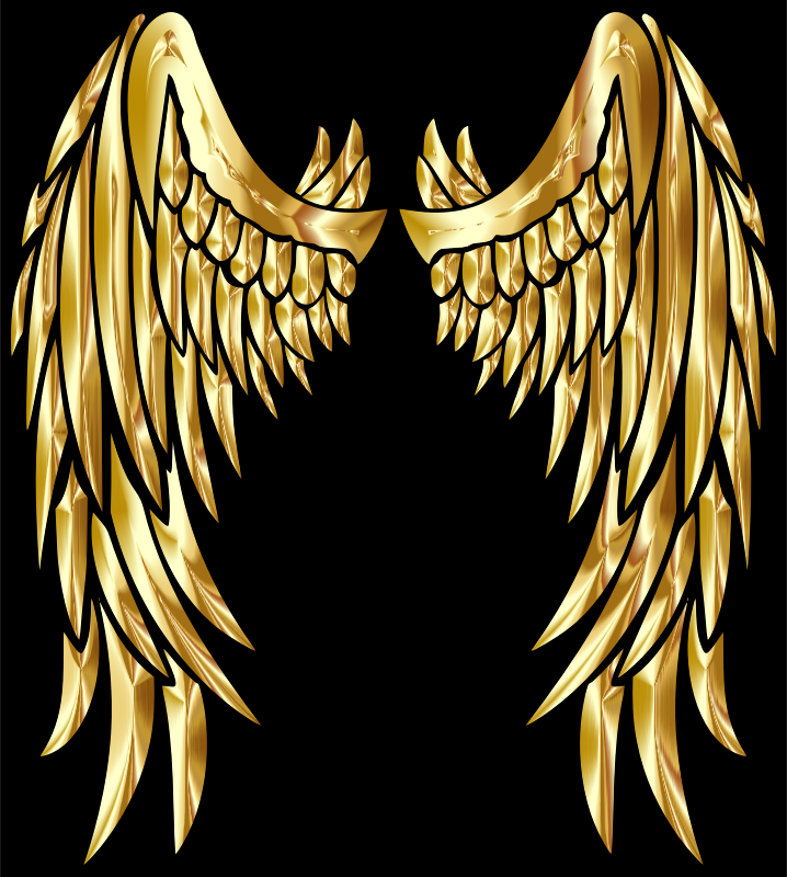 Gold angel Wings | Sticker