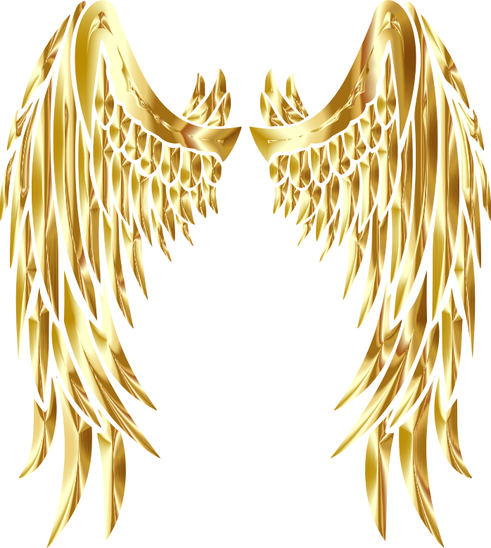 Gold Angel Wings No BG