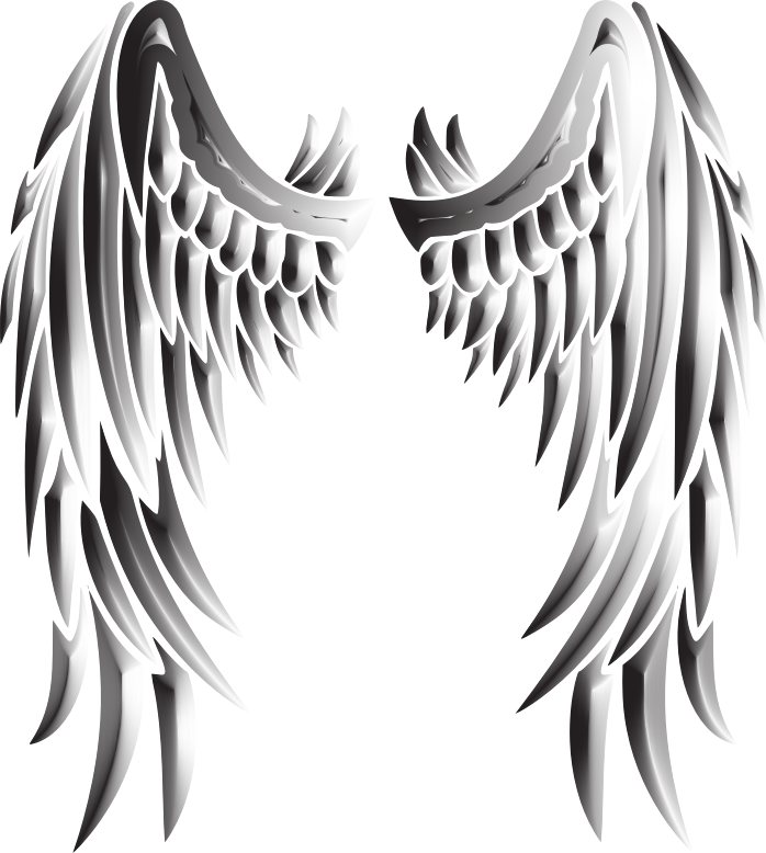 Duochrome Angel Wings - Openclipart