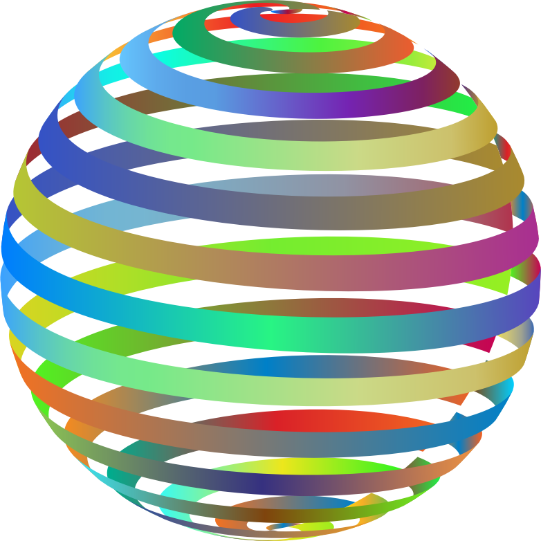 3d Spiral Sphere Openclipart