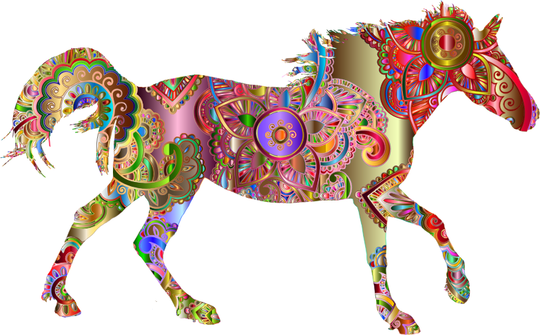 Decorated Horse Prismatic 4
