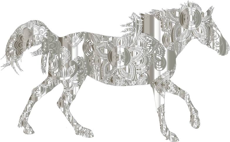 Decorated Horse Crystal