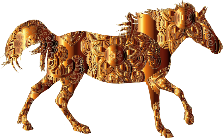 Decorated Horse Copper Alloy