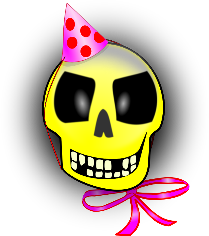 celebrating skull