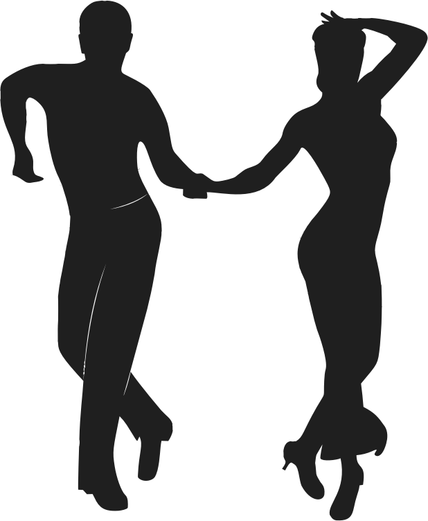 Couple Dancers Silhouette