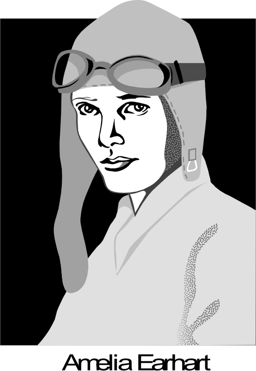 amelia earhart Openclipart