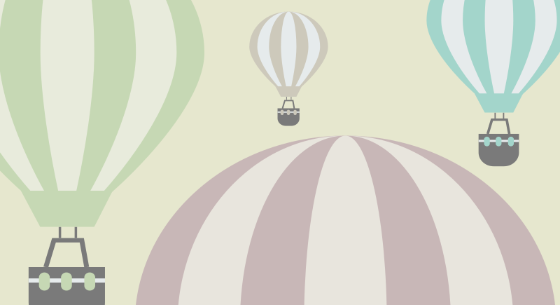 Hot air balloons background - Openclipart