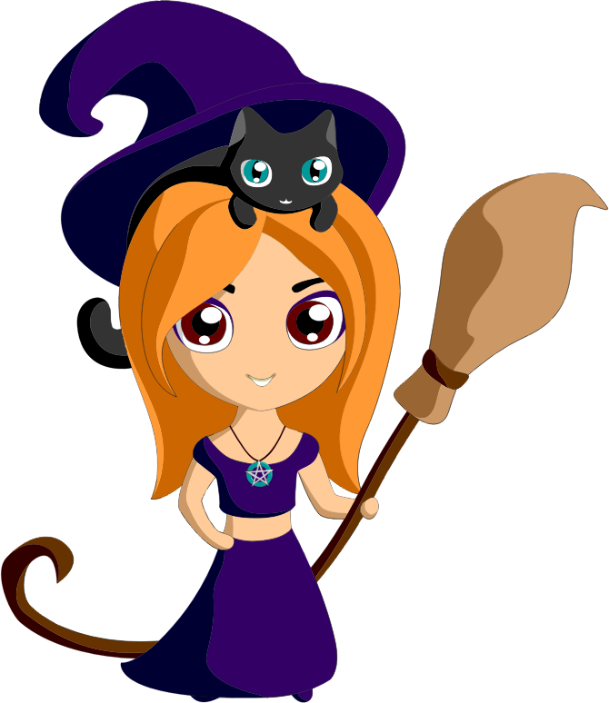 Cute Witch By iirliinnaa - Openclipart