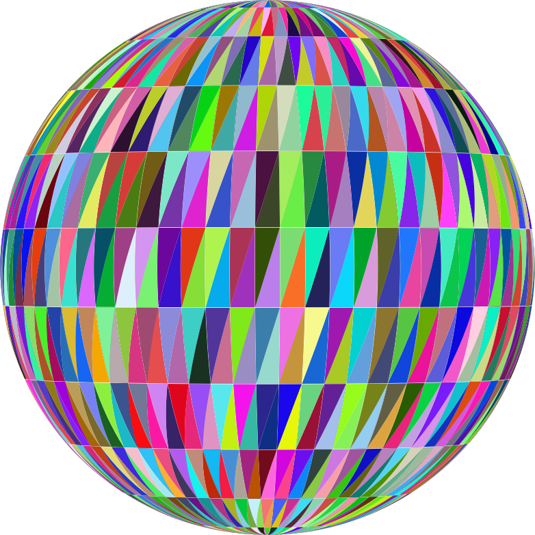 Triangular Pattern Sphere Prismatic