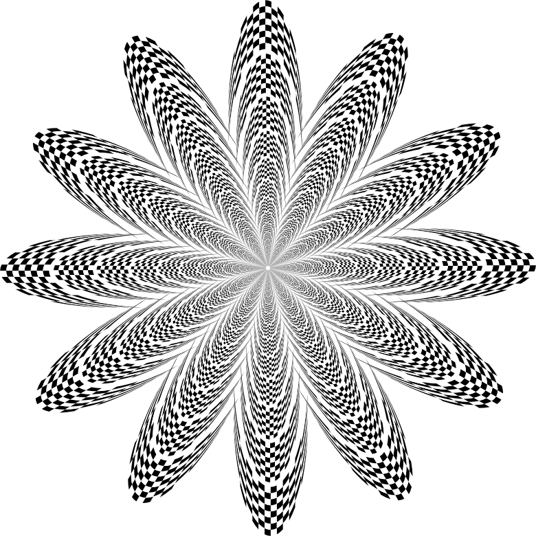 Checkerboard Flower