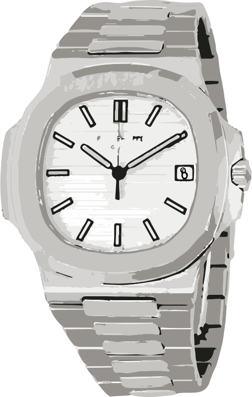 swiss watch in white gold - horlogerie