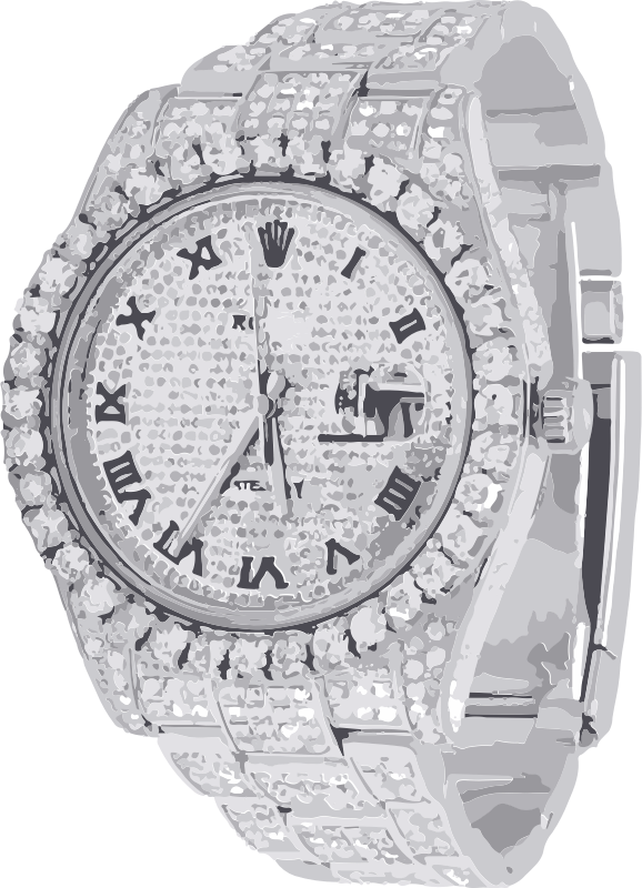 full diamonds swiss watch - horlogerie