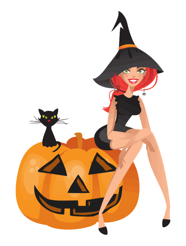 Jack-'O-Lantern and Lady