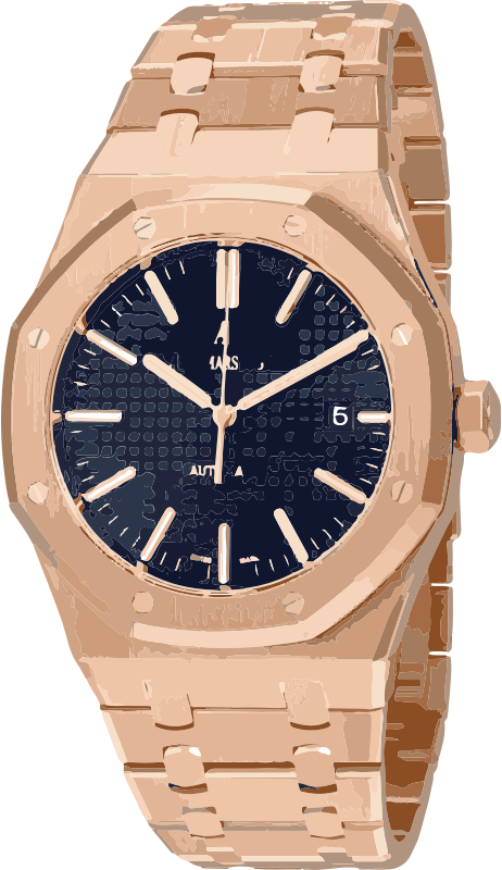 swiss watch in rose gold - horlogerie