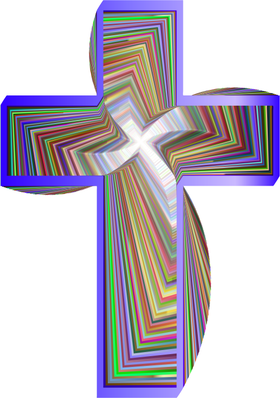 Stylized Cross Design II Chromatic