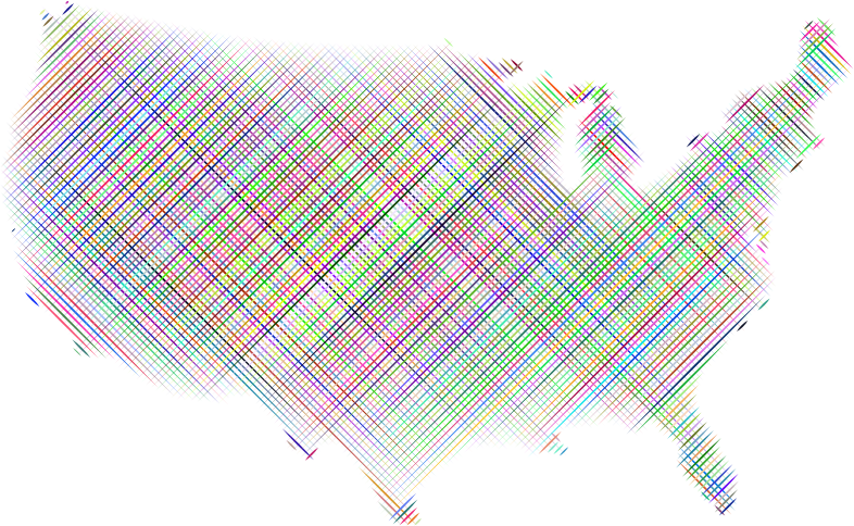 Stylized America Grid Design No BG