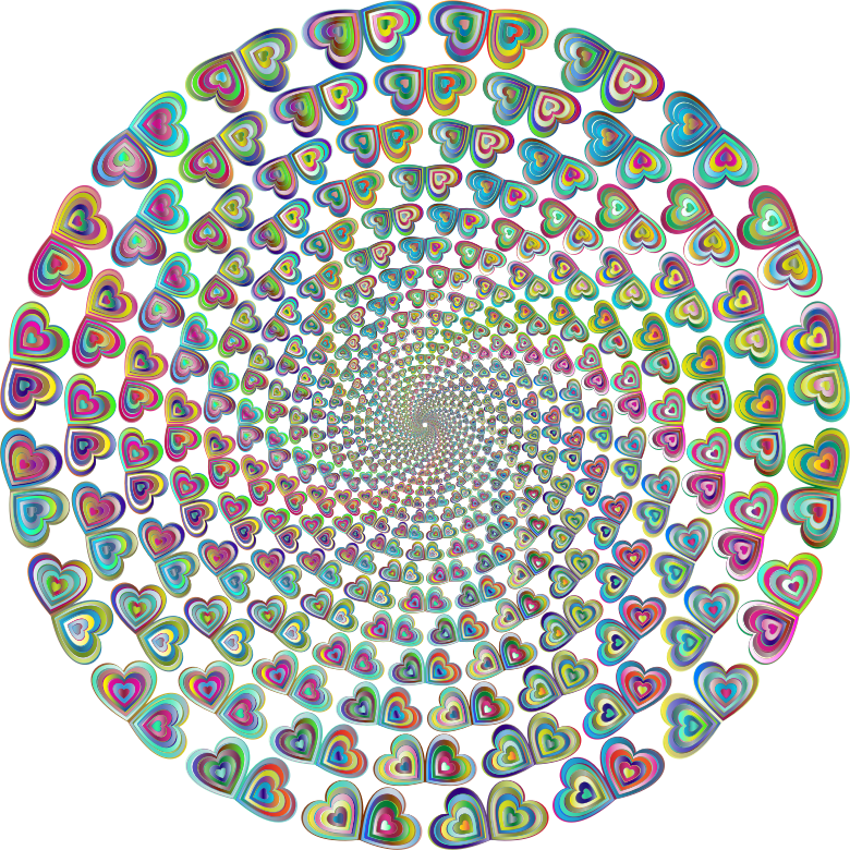 Heart Butterflies Vortex Polyprismatic