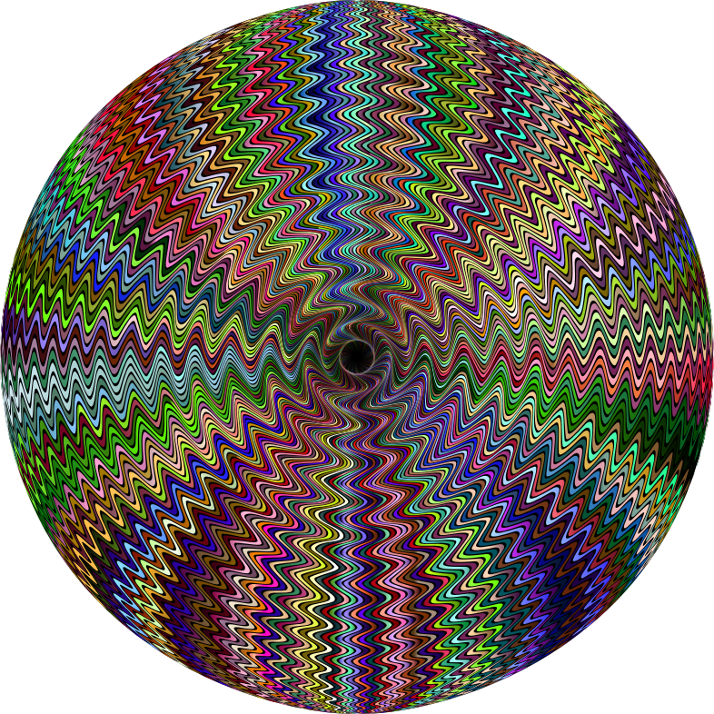 Dense Stylized Starburst Chromatic Sphere