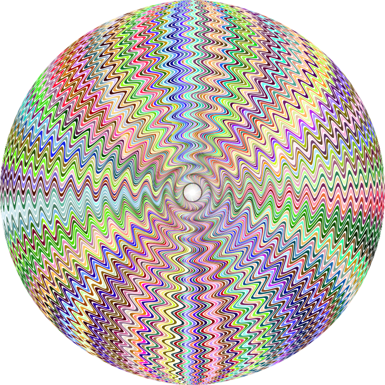 Dense Stylized Starburst Chromatic Sphere No BG