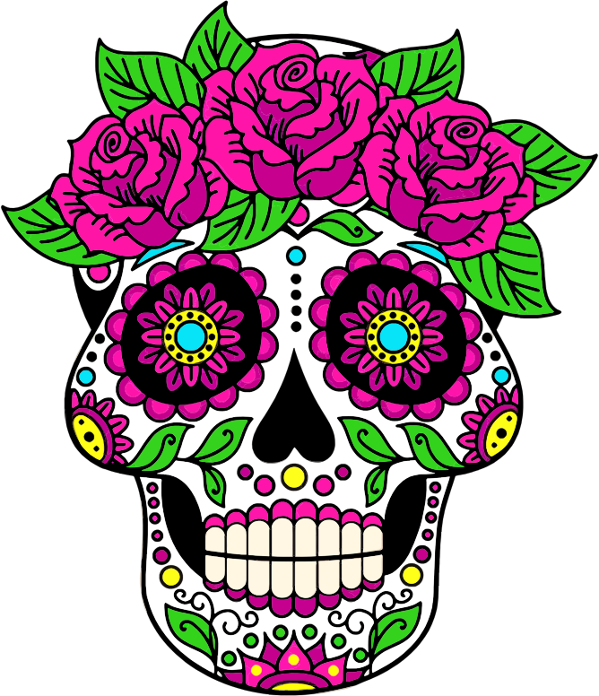 Day Of The Dead Sugar Skull 4 Openclipart