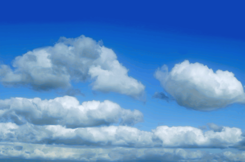 Clouds on blue sky