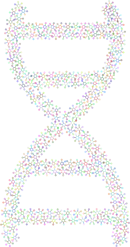 Abstract Molecular DNA Prismatic