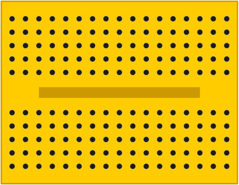 yellow breadboard