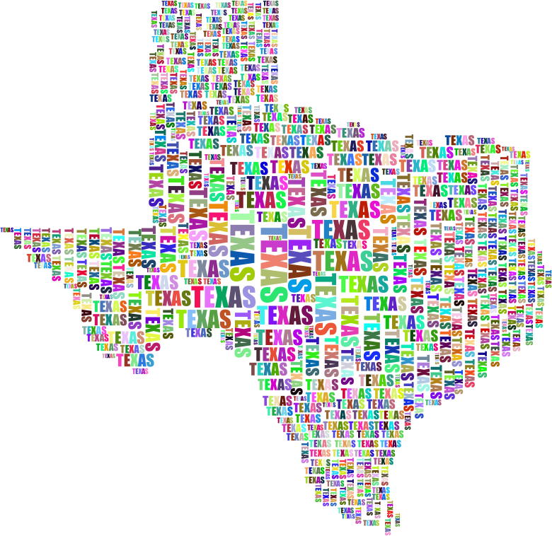 Texas Typography Prismatic