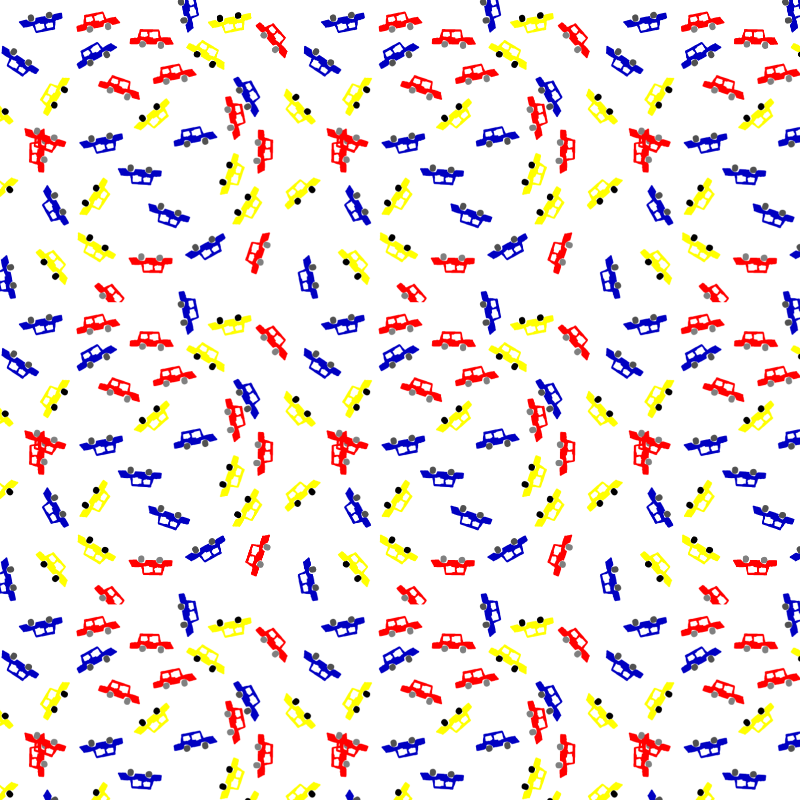 cars remixed pattern