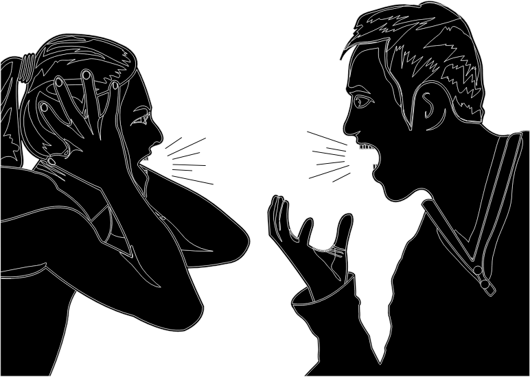 Arguing Couple Clipart