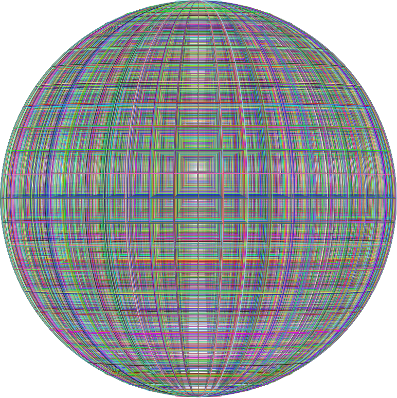 3d Perspective Grid Dense Prismatic Sphere Openclipart