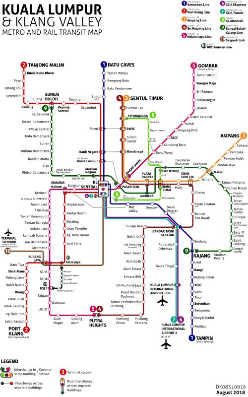 Kuala Lumpur & Selangor Metro Rail Transit