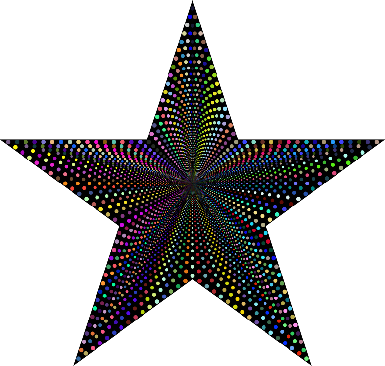 Star Dots Prismatic With BG