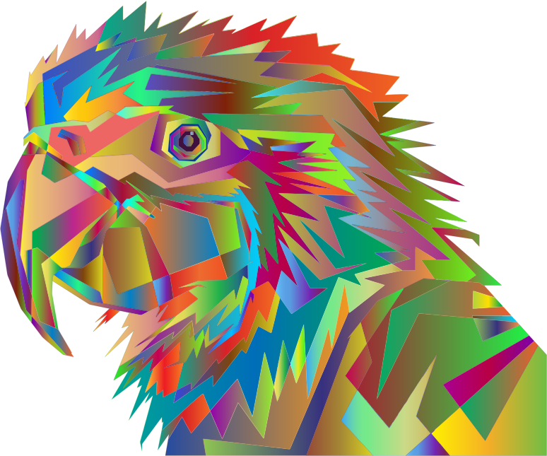 Geometric Parrot Pop Art By RizkyDwi123 Surreal