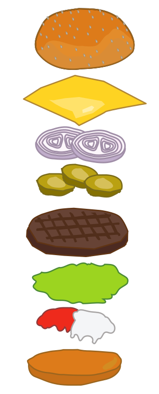 Parts of a Hamburger