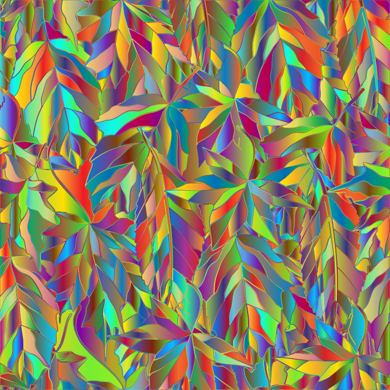 Polyprismatic Leaves Background