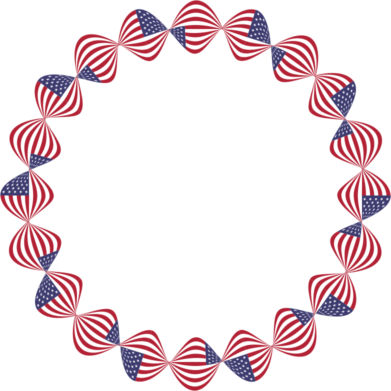 American Flag Twist Frame