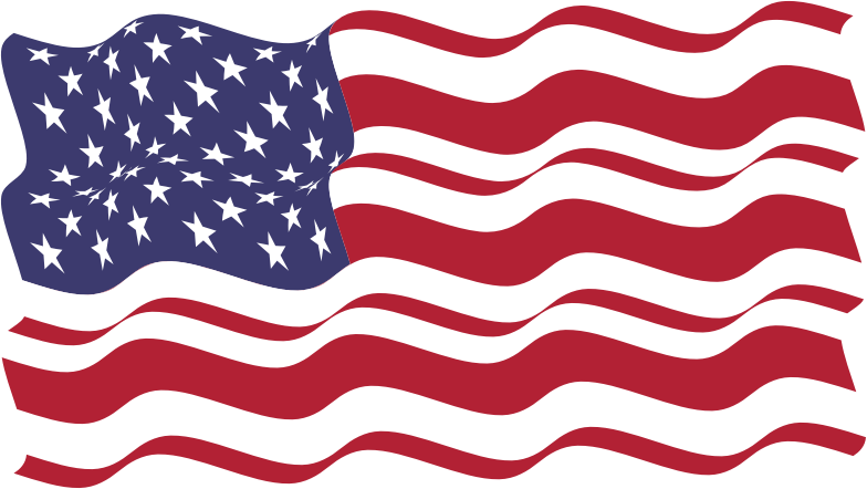 American Flag In The Wind