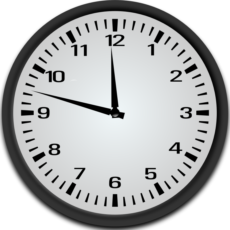 12 1 2 Minutes Before 12 O Clock 11 47 Openclipart