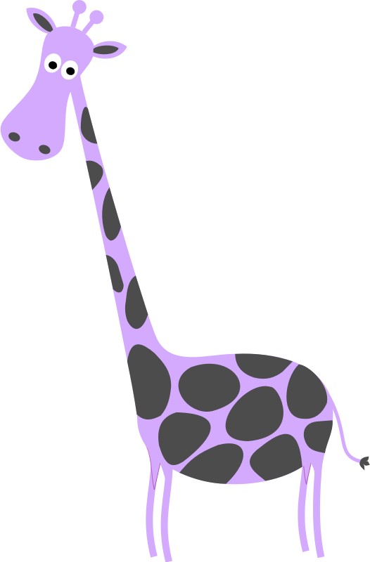 Giraffe Sympa (Nice Giraffe) in Lavender & Gray