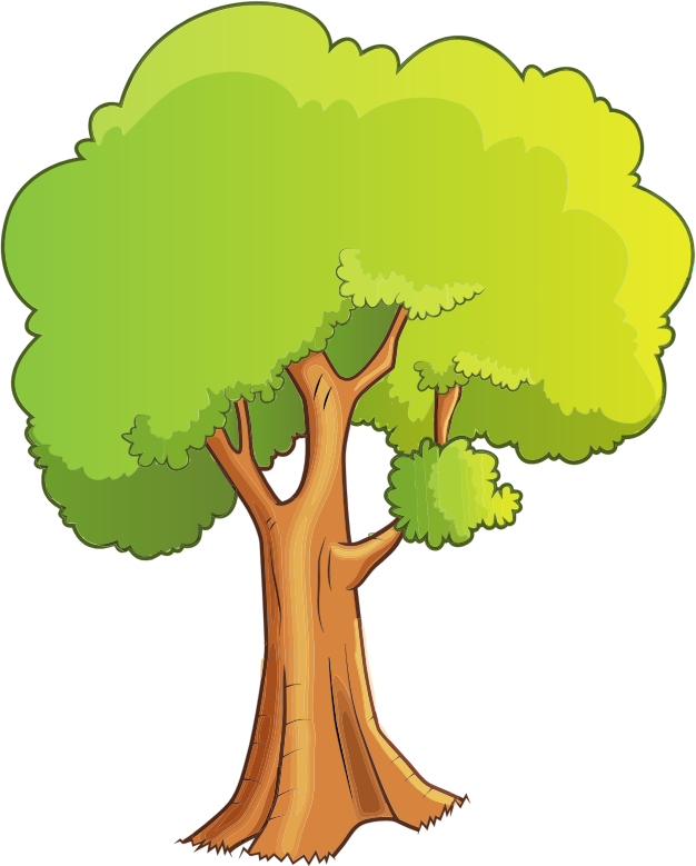 Pleasant Greenery Scene Tree Isolated