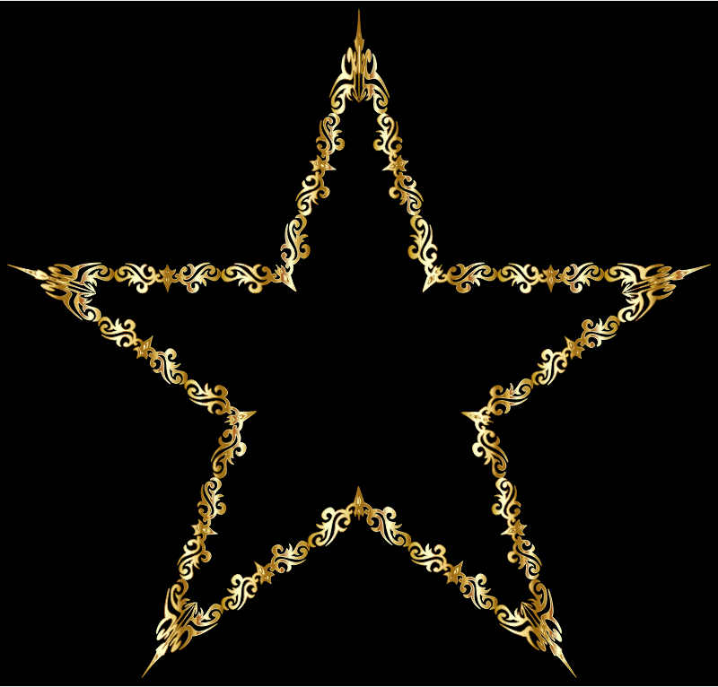 Gold Decorative Star