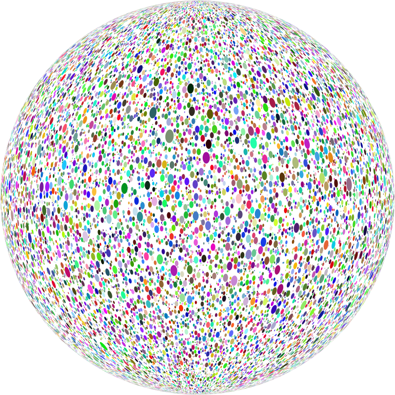 Dense Circles Prismatic Orb No BG