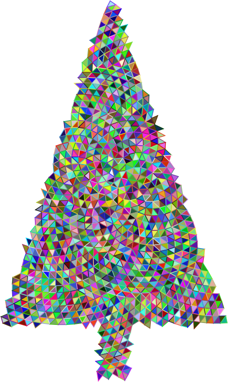 Abstract Christmas Tree Triangular Prismatic