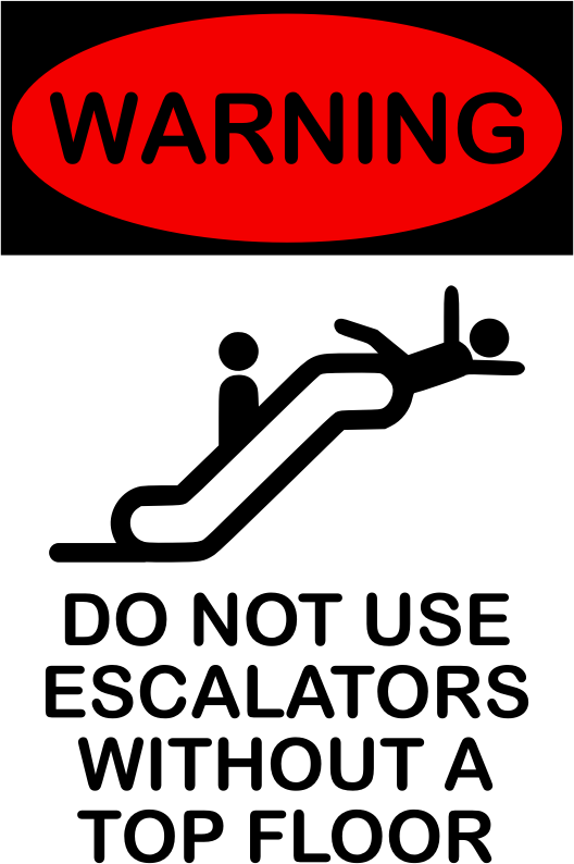 Escalator Warning