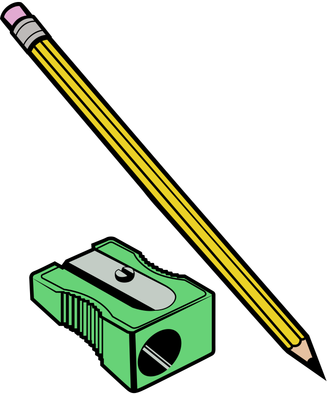 Pencil and Sharpener - Colour