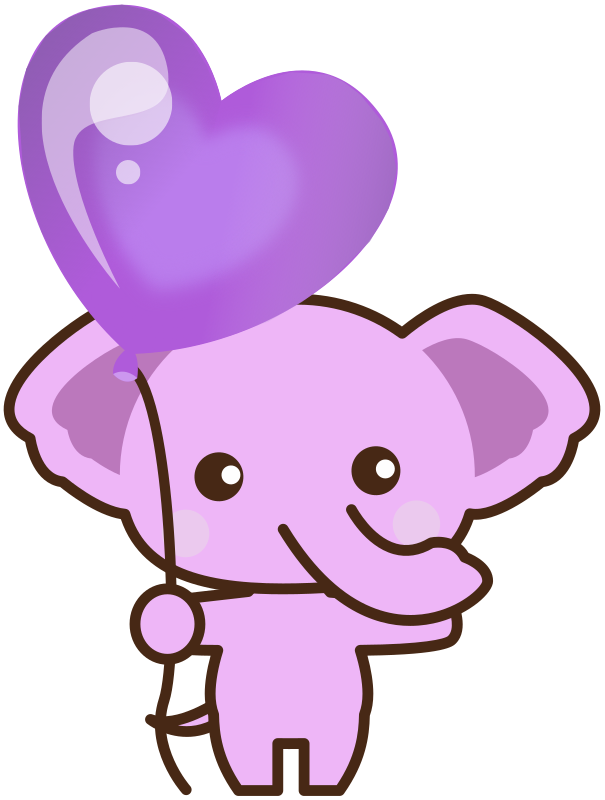 Pink Elephant Cartoon